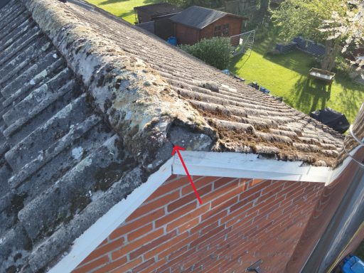 Dachschaden Detailaufnahme